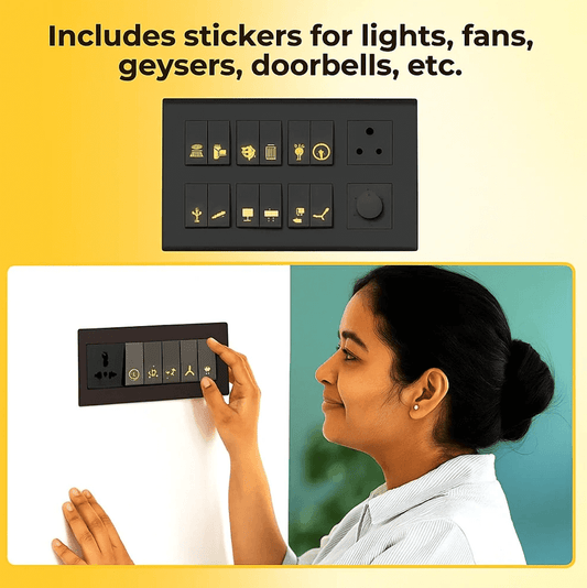 Golden Switch Stickers