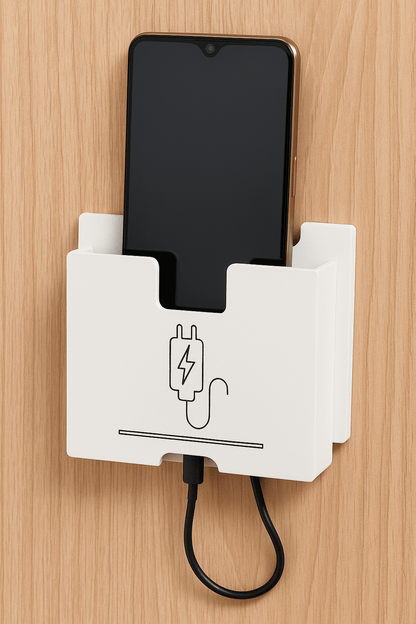 Wall Mount Acrylic Mobile Phone charger Holder