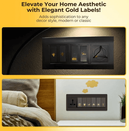 Golden Switch Stickers