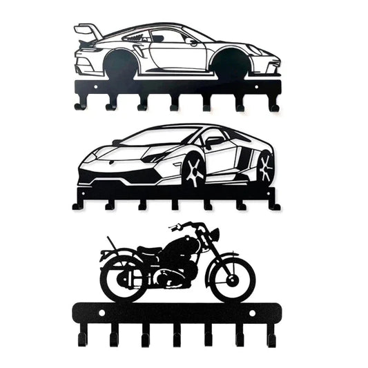 Metal Car Key Holder Wall Mount Key Rack for Home Decoration