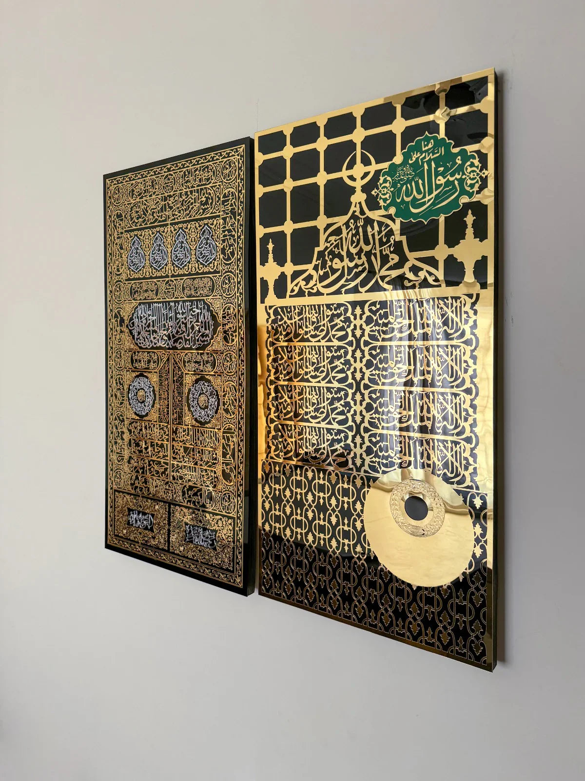 Islamic Makka Kiswah kabaa door| Madina Jali Roza Rasool SAW Islamic Acrylic Wall Decor