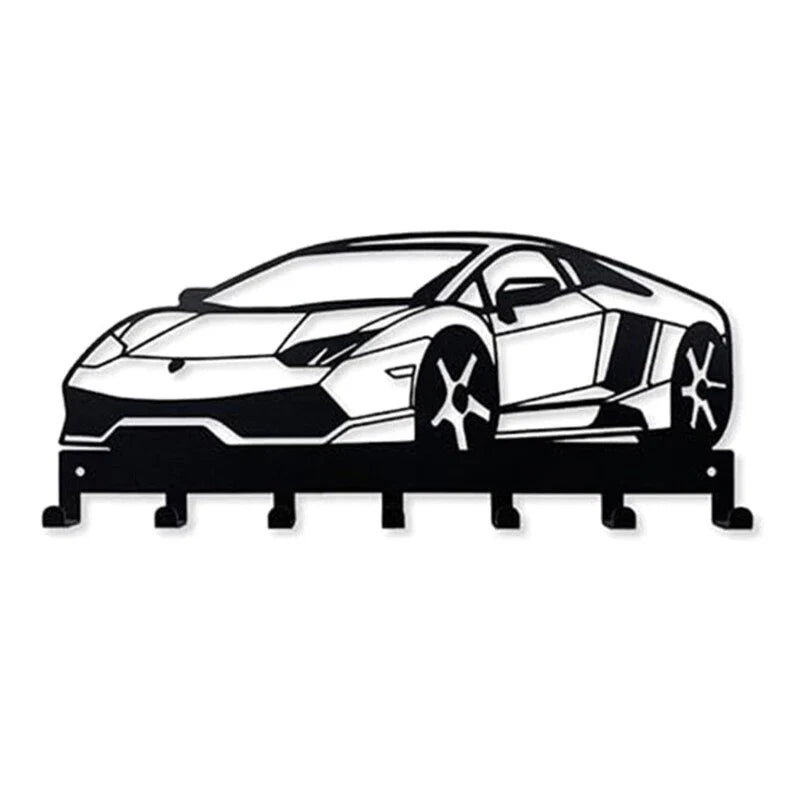 Metal Car Key Holder Wall Mount Key Rack for Home Decoration